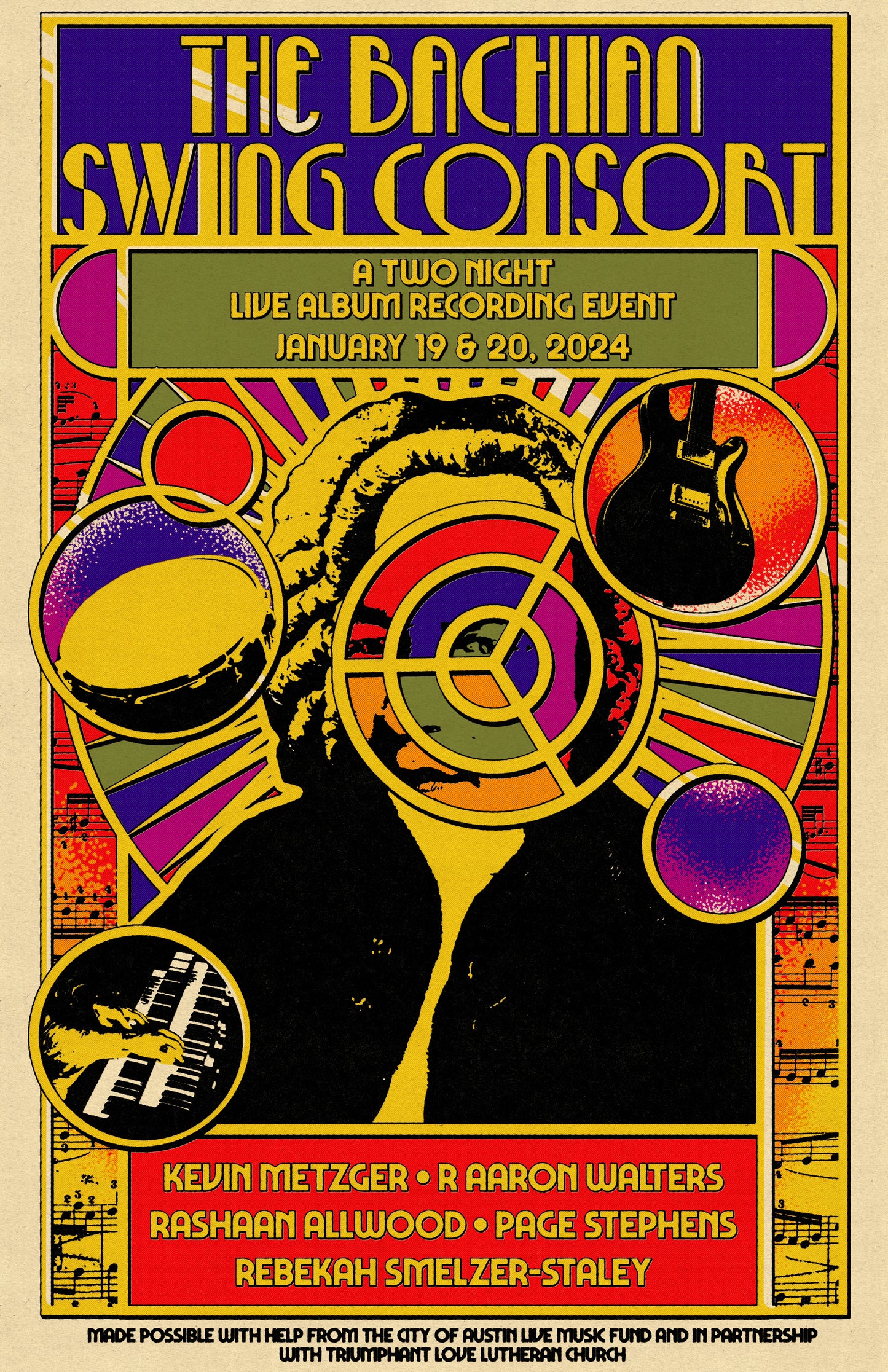 The Bachian Swing Consort - Original Recording Event Poster